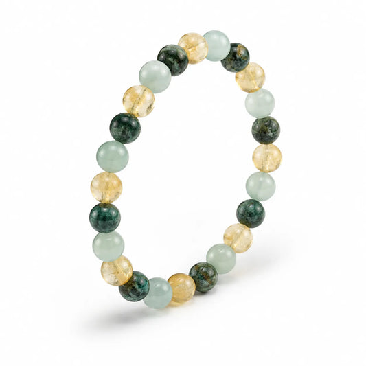 Kosmi - pulsera de la abundancia, aventurina jade y citrino
