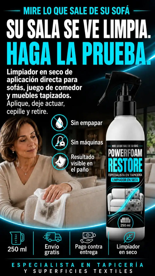 PowerFoam Restore® — Limpiador en Seco para Tapicería